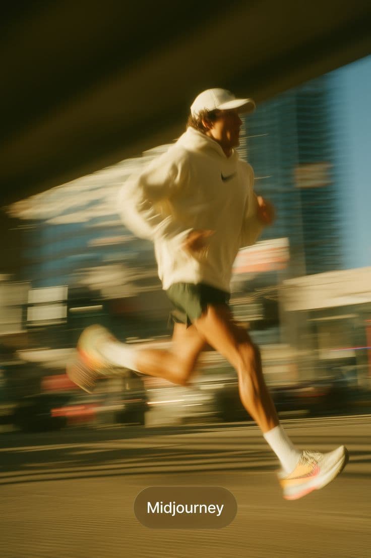 Runner in the city